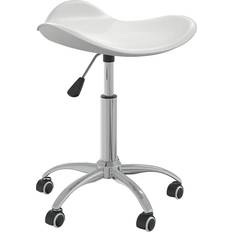 vidaXL Massagestol kunstlæder hvid