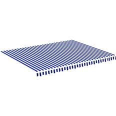 Ikkuna-aurinkosuojat vidaXL Varakangas Markiisiin 4.5 x 3.5 m Sininen/Valkoinen 450x350cm