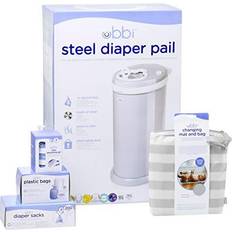 Ubbi Bade & stelle Ubbi 8-Piece Diaper Pail Value Set In Grey Grey 22.5in