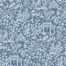 Wallpapers Galerie Chinese Toile Blue Wallpaper