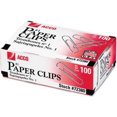 Acco Economy #1 Paper Clips, 100/Box