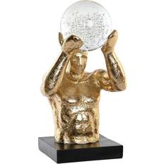 Dkd Home Decor Dekorativ Figur Sort Gylden Harpiks 17 x 16 x 31,5 cm Dekorationsfigur