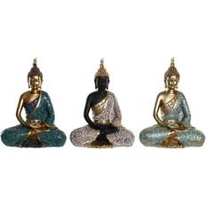 Dkd Home Decor Buddha Prydnadsfigur 20cm 3st