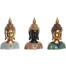 Dkd Home Decor Buddha Prydnadsfigur 26cm 3st
