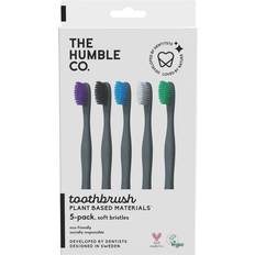 The Humble Co. Toothbrushes, Toothpastes & Mouthwashes The Humble Co. Natural Toothbrush 5pk Sustainable, Vegan Eco Friendly Toothbrushes with BPA Plant