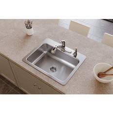 Under Mounts Kitchen Sinks Elkay DSESR12722 Dayton Drop In Single