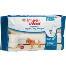 Four Paws Wee-Wee Disposable Dog Wraps, 12