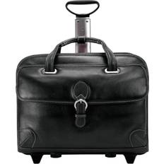 Black - Leather Computer Bags McKlein Siamod Black Notebook Case Model 45295