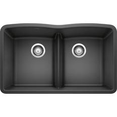 Kitchen Sinks Blanco 442075 32" Equal Double Bowl