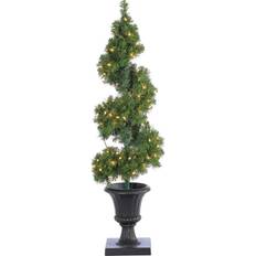 Gerson Tree 4 ft. Pre-Lit Potted Spiral Christmas Tree