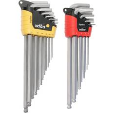 Wiha 66982 ErgoStar Auto Open Inch/Metric Ball Hex L-Key Set Hex Head Screwdriver