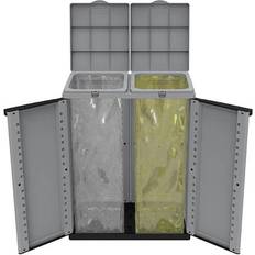 BigBuy Terry Mobiletto Differenziata Ecoline2 68x39x88,7 cm 2 Portasacco Da 110 L Ciascuno