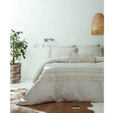 Pineapple Elephant Pineapple Elephant Izmir Tassel Duvet Cover Brown, Grey, Natural
