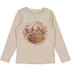 Wheat T-Shirt Katte gravel melange