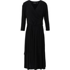 Lauren Carlyna Wrap Dress - Black