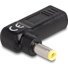Adapter jackstik usb c DeLock Bærbar adapter USB-C hun - Vinklet
