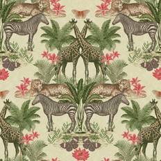 Grandeco Animal Kingdom Wallpaper Cream A49303