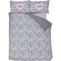 White and black bedding Rapport Dalmation Black/White Single Duvet Cover White, Black