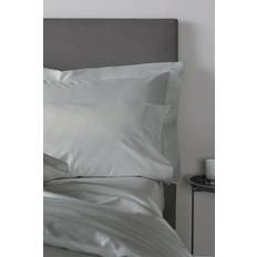 Solid Colour Pillow Cases Bianca Sateen 400 Thread Count Pillow Case Grey