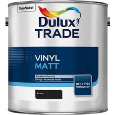 Dulux Trade Black Paint Dulux Trade Valentine Vinyl Wall Paint Black 2.5L