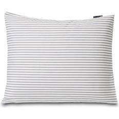 Lexington Linge de Lit Lexington Striped Tencel 50x60 cm White-Steel Blue Taie d'oreiller Blanc, Bleu (60x50cm)