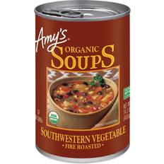 Vegetarian Canned Food Amy's Organic Fire Roasted Southwestern Vegetable Soup 14.3oz 1pack