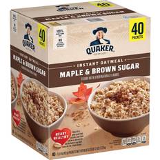 QUAKER Instant Oatmeal Maple & Brown Sugar Packets, 40 Count