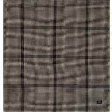 Lexington Panni & Tessuti Lexington Pepita Check Linen Cloth Napkin Grey, Beige (50x50cm)