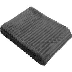 Nina Royal Pläd Fleece Baloo Filt Blå, Grå