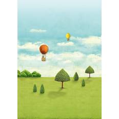 Papiers peints PiP Studio Landschafts Wandbild Royal Pipland von Eijffinger 341098 vert/bleu