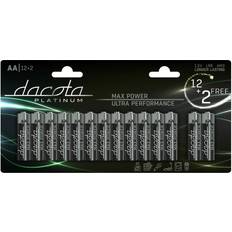 Dacota Platinum Batterier & Opladere Dacota Platinum MAX POWER AA-BATTERIER, 14 STK ➞ På lager klar til levering og afhentning