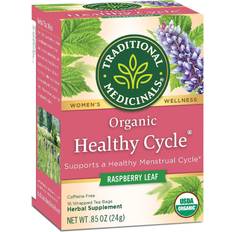 Traditional Medicinals Organic Healthy Cycle Raspberry Leaf Herbal Tea 0.8oz 16pcs