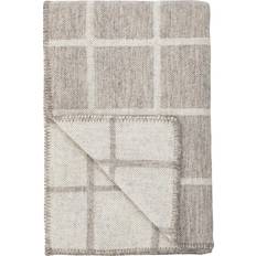 Høie of Scandinavia Plaid Oppdal Tæppe Grå, Naturfarvet, Beige (200x130cm)