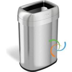 Cleaning Equipment & Cleaning Agents itouchless 13 Elliptical Open Top Trash Can