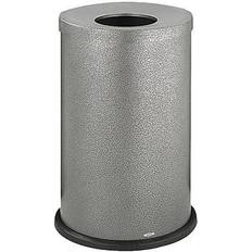 Cleaning Equipment & Cleaning Agents SAFCO Open-top Waste Receptacle, Round, Steel, 35 Gal, Black