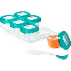 Maschinenwaschbar Milchpulverportionierer & Aufbewahrungsdosen 2 oz Baby Blocks Plastic Freezer Storage Containers