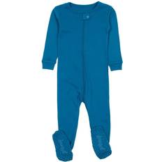 1-3M - Boys Nightwear Children's Clothing Leveret Kids Footed Cotton Pajama Solid Light