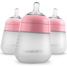 Nanobébé Baby Bottle Nanobébé Flexy Silicone Baby Bottle 3-pack 270ml