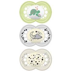 Mam Pacifiers Mam 16-36M 3-Pack Air Day/Night Pacifiers in White