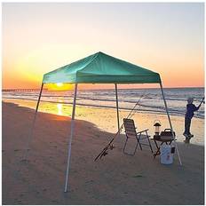 Green Pavilions & Accessories ShelterLogic Sports Series 8' X Slant Canopy In