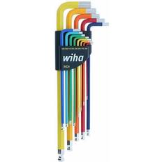 Set Hex Head Screwdrivers Wiha 13 Ball Color Coded Hex L-Key Set