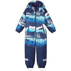 Reima Vêtements pour enfants Reima Kid's Winter Snowsuit Kurikka - Navy Nature Print (5100131B-22B)