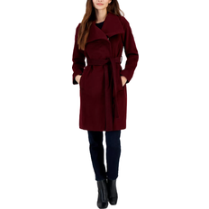 XXS Coats Michael Kors Women's Asymmetric Belted Wrap Coat