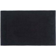 Black Non-Slip Bath Mats Homescapes Plain Cotton