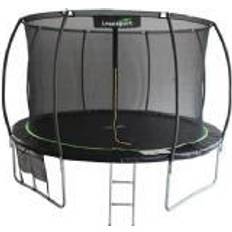 Trampolines Lean Sport Max studsmatta 14 fot svart-grön