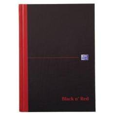 Red Notepads 100080459 Black n Red A5 Casebound Hard Cover