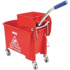 Jantex Kentucky Red Mop Bucket and Wringer 20Ltr