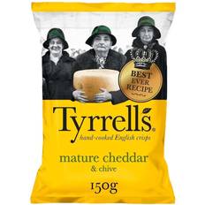 Bevande Gassate Tyrrells Mature Cheddar & Chive Sharing Crisps 150g