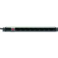 1u case Techly I-CASE STRIP-18C20, Basis, 1U, Enfaset, Vandret, Aluminium, Aluminium, Sort