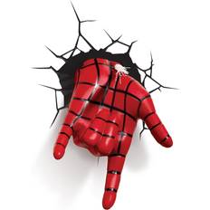 Marvel Børneværelse Marvel Spiderman Hand Wall 3D Deco Natlampe